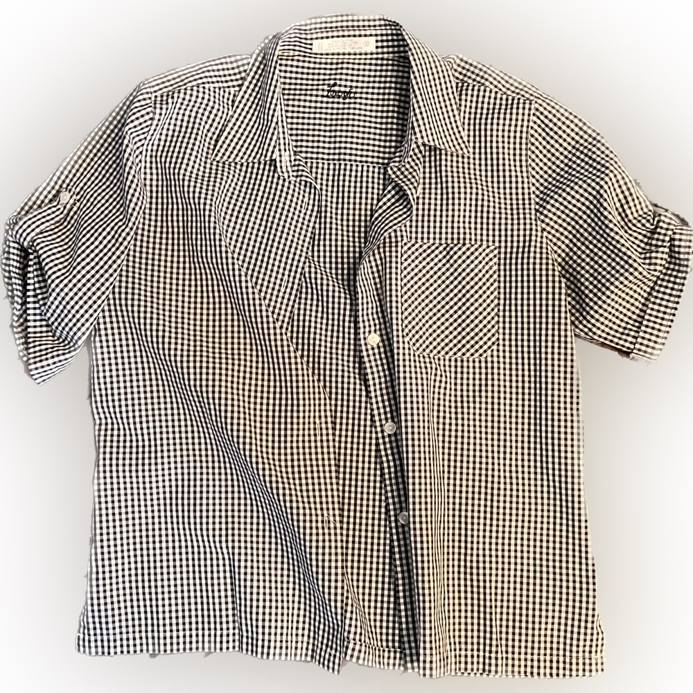 Vintage Foxcroft black and white checkers - perfect condition!